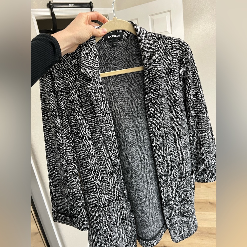 Express Black and White Blazer size S